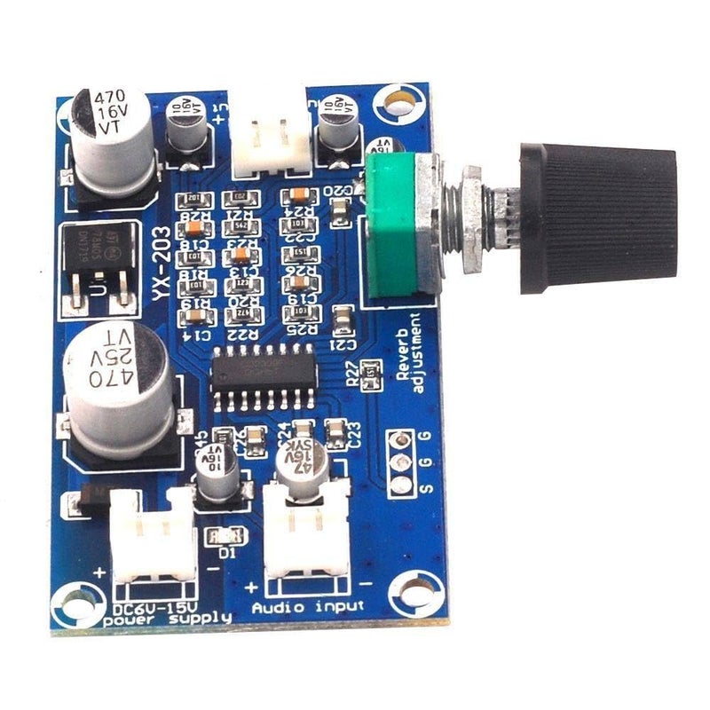 PT2399 Microphone Reverb Board Mono Preamp Effect Module DC Single Power Supply - Image 1