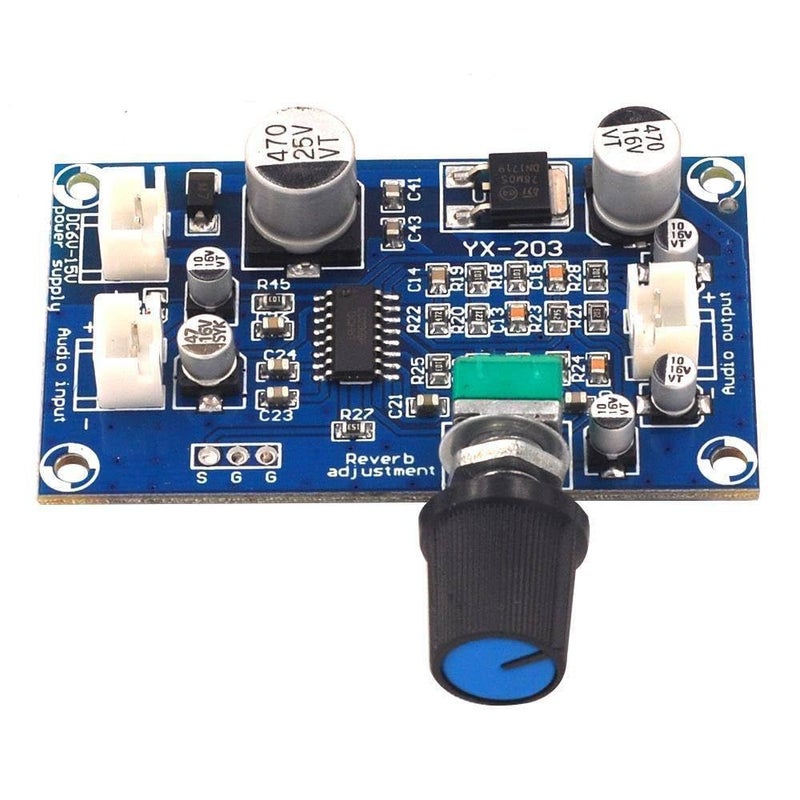 PT2399 Microphone Reverb Board Mono Preamp Effect Module DC Single Power Supply - Image 2