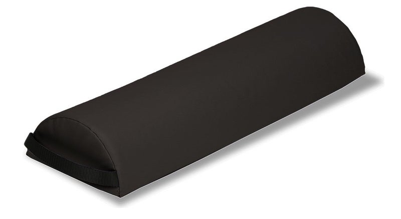 EARTHLITE Bolster Pillow Half Jumbo – Durable Massage Bolster, 100% PU Upholstery incl. Strap Handle/Professional Quality for Massage Tables/Back Pain Relief, Black - Image 1