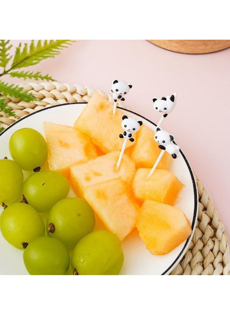 Oasisgalore Cute Animal Fruit Picks - Reusable Cartoon Toothpicks for Snacks & Lunchbox Decoration  - Image 2