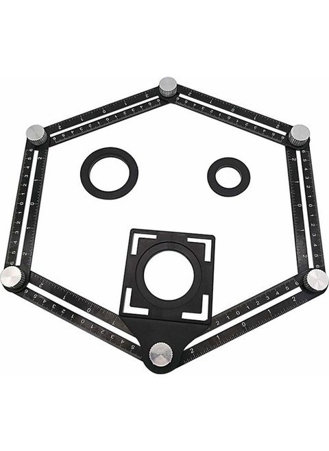 Multifunctional Aluminum Hole Setter Template Ruler