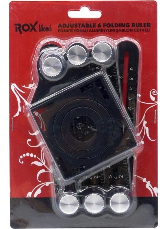 Rox Wood Multifunctional Aluminum Hole Setter Template Ruler  - Image 2