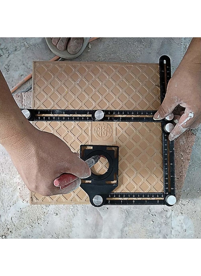 Rox Wood Multifunctional Aluminum Hole Setter Template Ruler  - Image 4