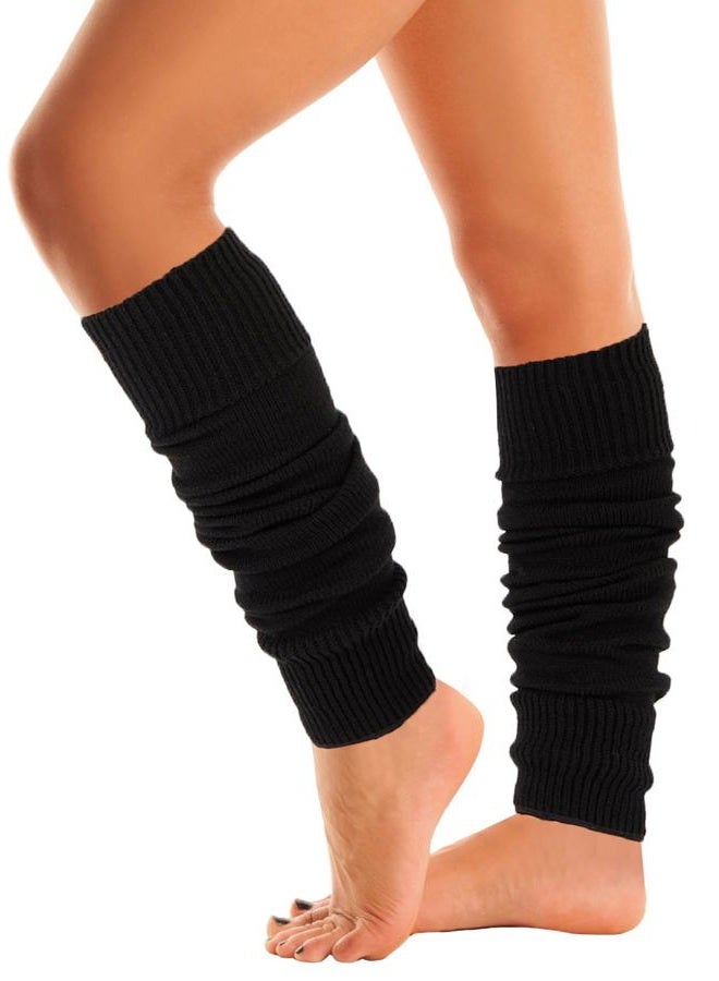 Mysocks Women's Leg Warmers Women Girls Winter 80s Leg Warmers Leg Warmers Knee Socks Leg Warmers Stockings in One Size, black, Einheitsgröße - Image 1
