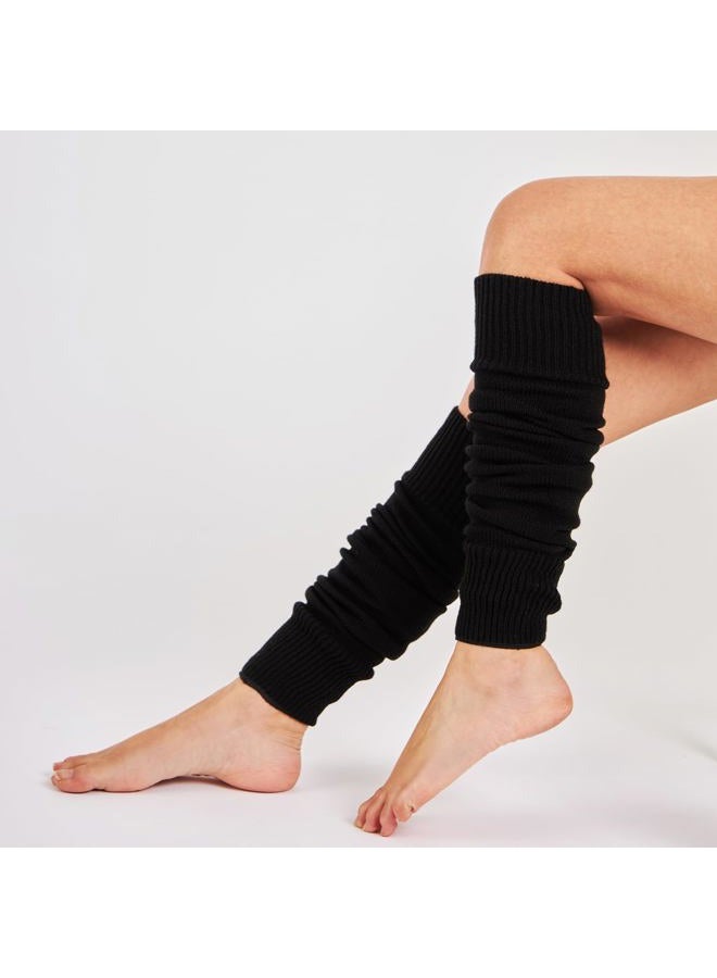 Mysocks Women's Leg Warmers Women Girls Winter 80s Leg Warmers Leg Warmers Knee Socks Leg Warmers Stockings in One Size, black, Einheitsgröße - Image 2