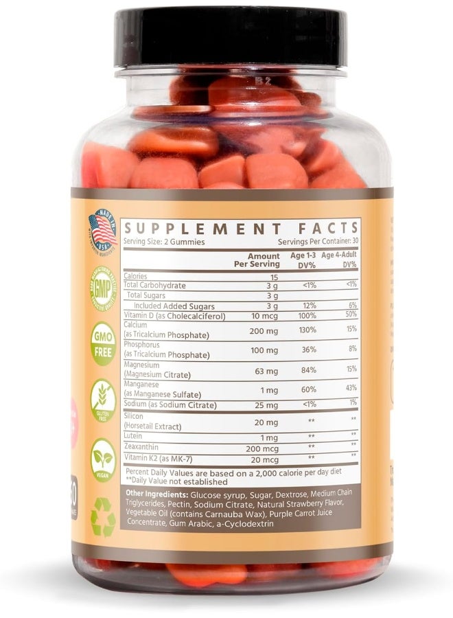 TruHeight  Kids Bone Development Gummies (Ages 2+) All Natural Kids And Toddler Vitamins - Vitamin D, Calcium, K2, Magnesium Multivitamin - Pediatrician Recommended Vitamin - Vegan, Non GMO Supplement - Image 2