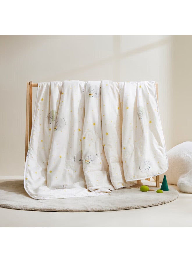 Luolaikids Teddy Bear Baby Class A Pure Cotton Antibacterial 100% Silk Quilt Spring And Autumn Quilt 5.7kg 220*250cm - Image 2