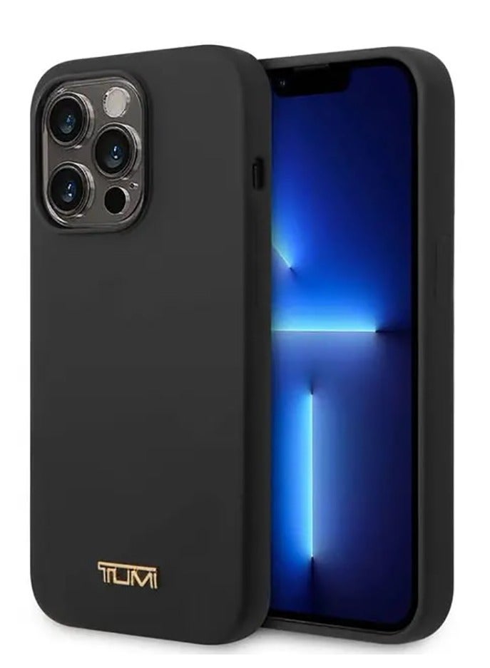 Tumi iPhone 14 Pro Hard Case Women Liquid Silicone - Black - Image 4