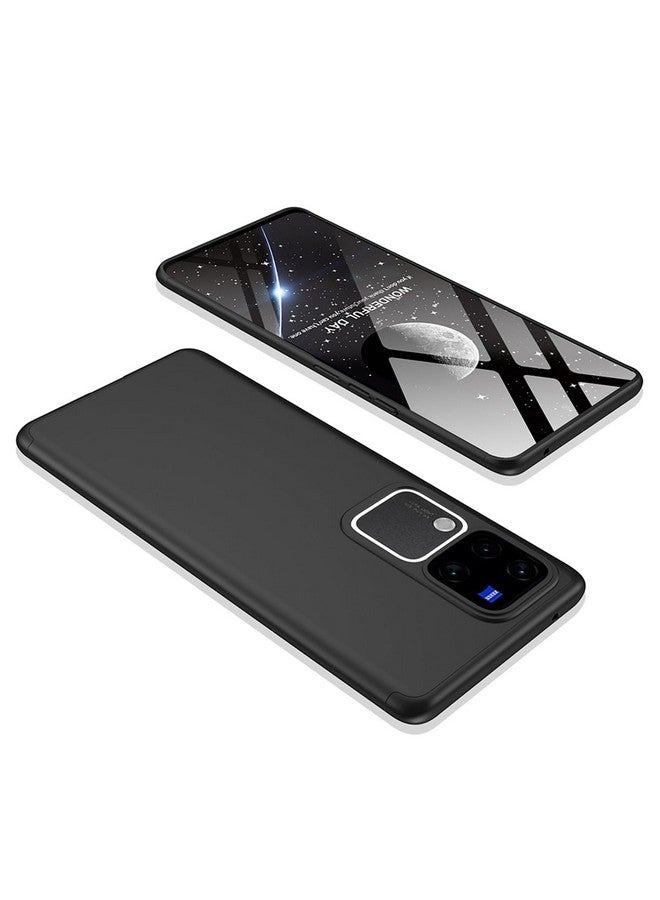 غطاء خلفي مزدوج الحماية 360 درجة لكاميرا كابا لجهاز فيفو V30 (5G) / فيفو 30 برو (5G) (أسود) - Image 1
