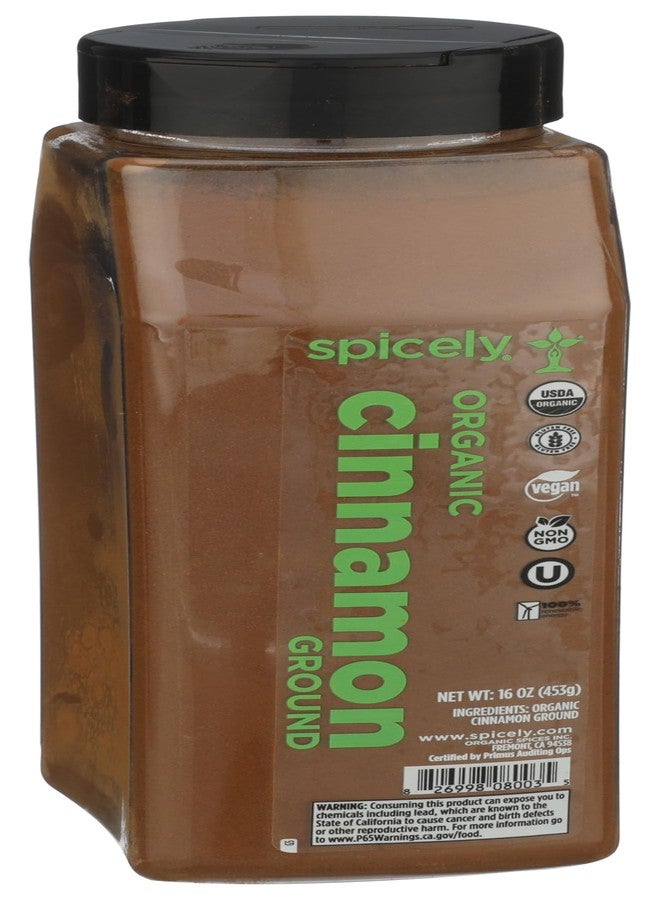Spicely Organic Cinnamon Ground 16 Oz - Image 1