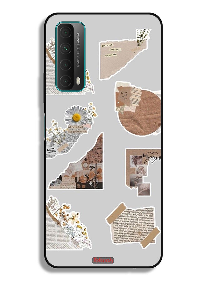 Tolwak Huawei P smart (2021) Protective Case Cover Pieces Of Paper Stickers - Image 2
