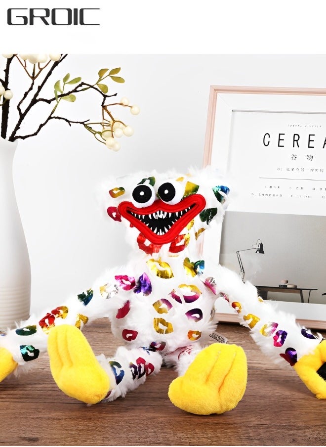 GROIC - Wuggy Plush Toy, Poppy Playtime Surrounding Doll, Smiling Huggy Wuggy Plush Stuffed Doll Holiday Decoration Gift Monster Horror Game Toys 15.7 Inch White - Image 1