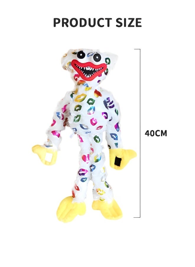 GROIC - Wuggy Plush Toy, Poppy Playtime Surrounding Doll, Smiling Huggy Wuggy Plush Stuffed Doll Holiday Decoration Gift Monster Horror Game Toys 15.7 Inch White - Image 1
