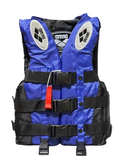 QSHOP Versatile life jacket with rescue whistle and secure locking safety belt - ideal for safety during swimming and water activities  - Image 2