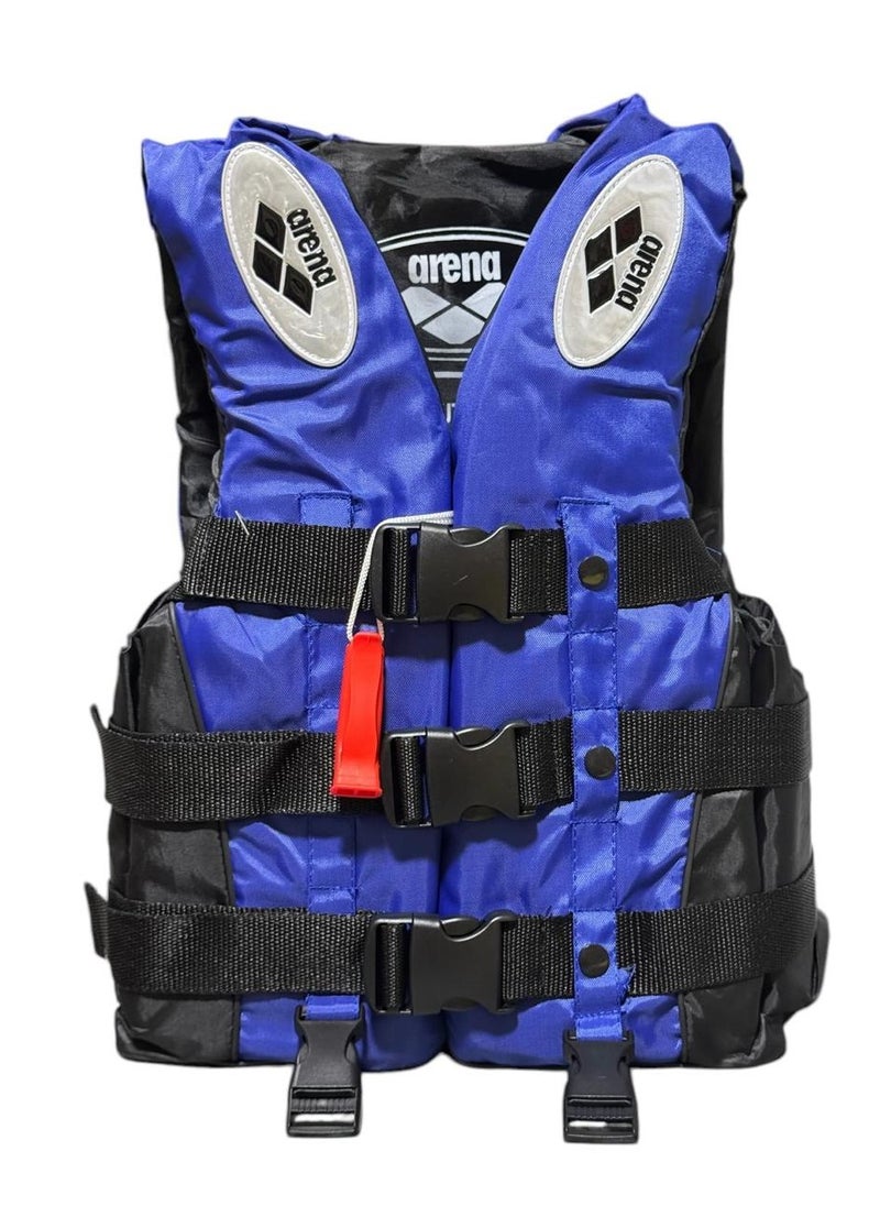 QSHOP Versatile life jacket with rescue whistle and secure locking safety belt - ideal for safety during swimming and water activities  - Image 2