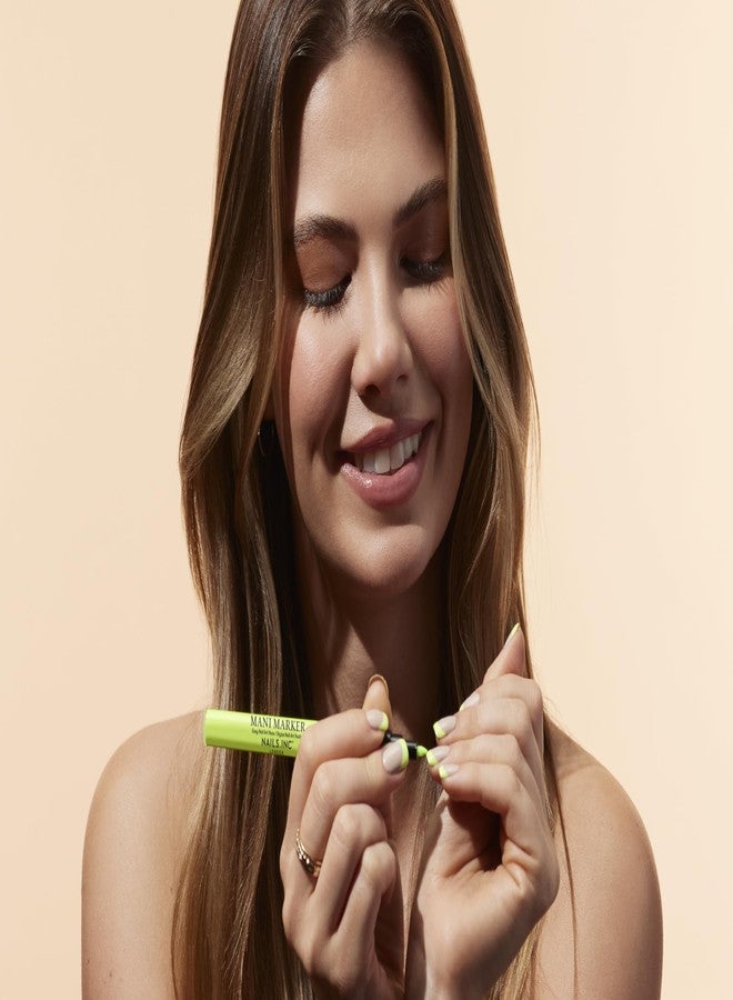 Nails Inc Neon Mani Marker Nail Art Pen Trio, DIY Nail Drawings, Fine Tip, Thin Brush, No Bleed, Manicure Tools, Drawing & Painting, Long Lasting, Vegan, Cruelty Free, Nail Art Pen, 3 Piece Set - Image 4