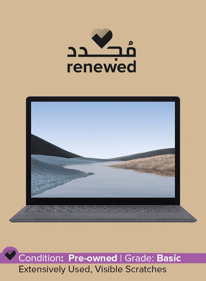Microsoft Renewed - Surface Laptop 3 - 13.5" Touch-Screen - Intel Core i5-10TH Gen - 8GB Memory - 256GB Solid State Drive - Platinum - Keyboard Eng / Arabic English/Arabic Platinum - Image 1