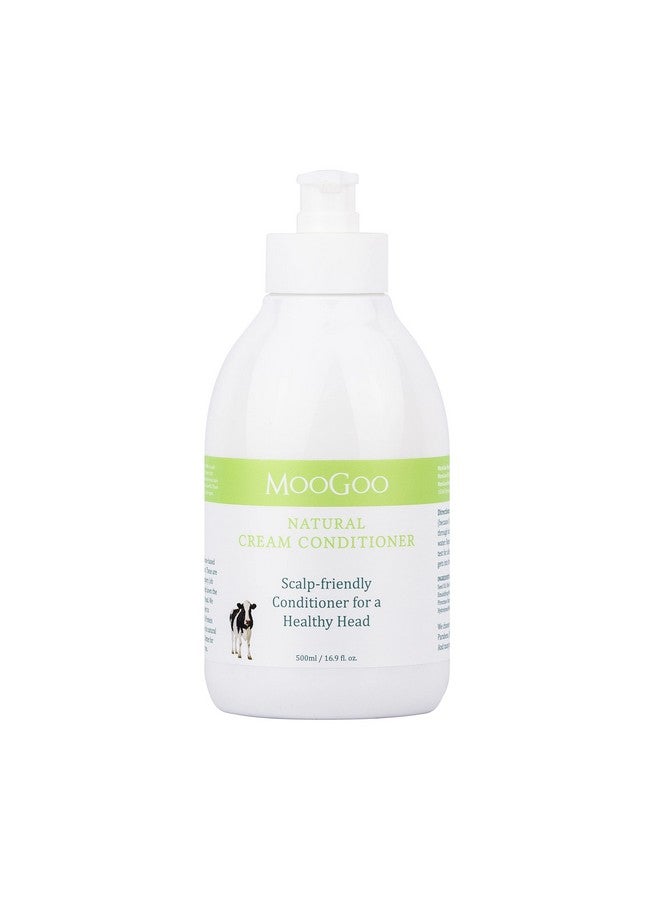 MOOGOO Cream Conditioner - For Itchy, Dry, Eczema, Psoriasis & Dandruff Prone Scalps - Sls, Silicone, Sulfate & Paraben Free - Natural & Gentle Formula - 500Ml - Image 1