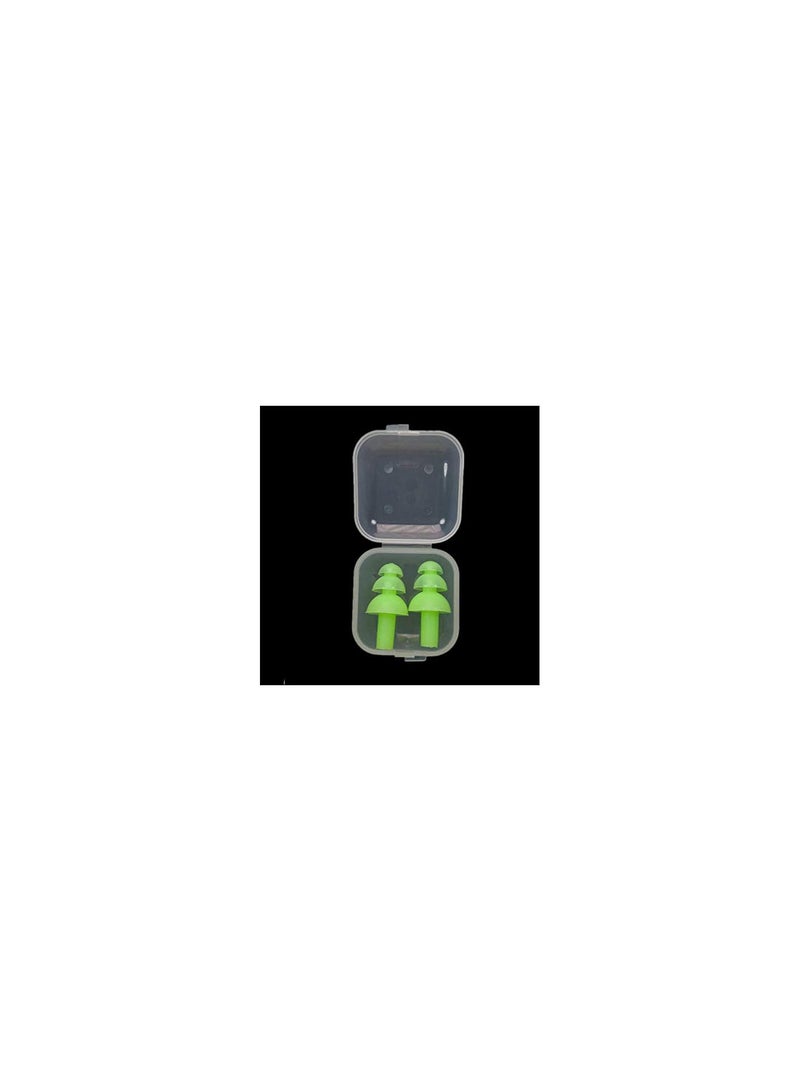 GGOOT 1/5 pcs silicone ear plugs, reusable noise proof boxes for sleep travel (8 colours).  - Image 1