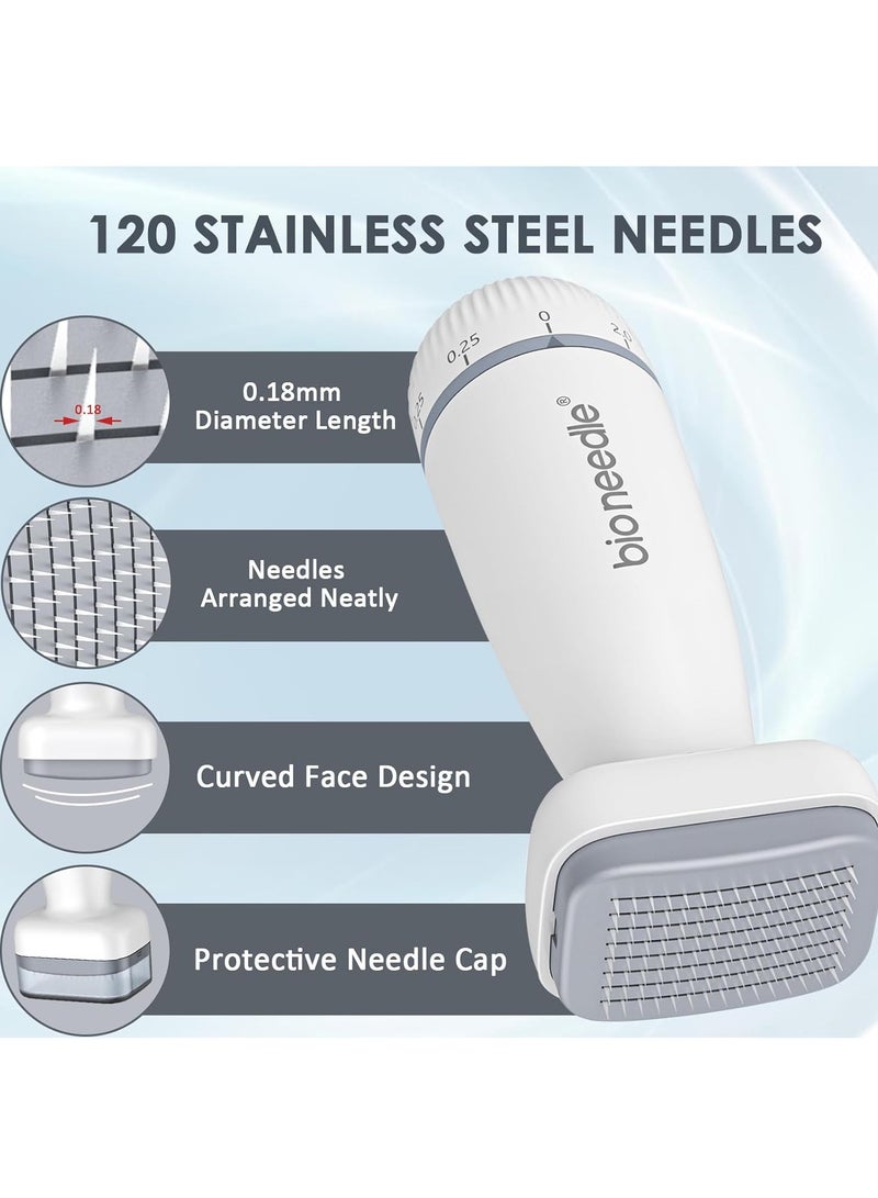 bio needle Adjustable 120 pins Microneedling Skin Stamp Professional Microneedle Stamp Alternative Beauty Pen Micro Needle For Men and women Skin Care Home Use - Image 2