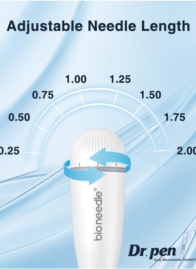 bio needle - Dr.Pen 120 Titanium 0.25mm Microneedling Derma Stamp Professional Microneedle Derma Stamp Alternative Derma Beauty Pen Micro Needle For Men and women Skin Care Home Use - Image 1