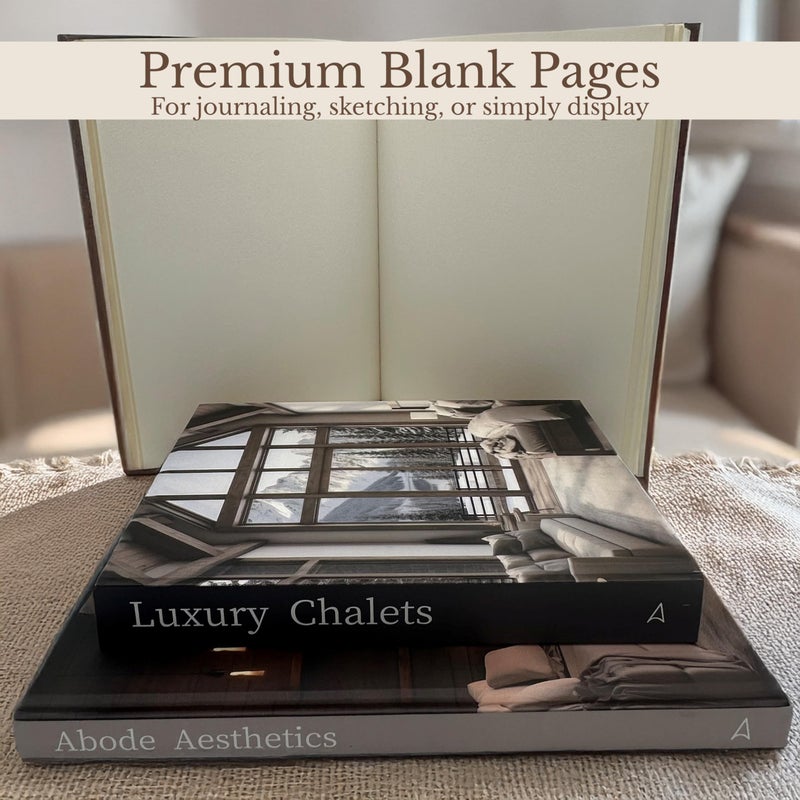 Array & Arrow Decorative Books for Home Decor - Set of 3 Meticulously Designed Hardcover Fake Books for Decoration, Modern, Stylish, and Minimalist Coffee Table Decor - Image 4