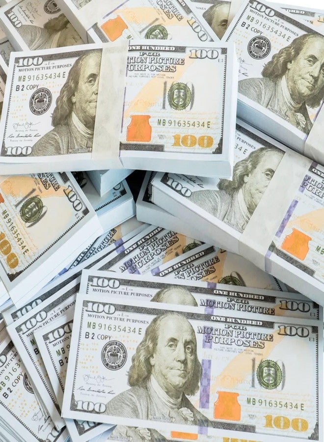 Mallexo Dollar Money Prank Toys for Kids 100Pcs Coupons Dummy Doller Currency Notes for Boy | Girl Learning & Education Baby Money Toys Multicolor Nakli pese or Playing Fake Money Notes Birthday Gift - Image 4