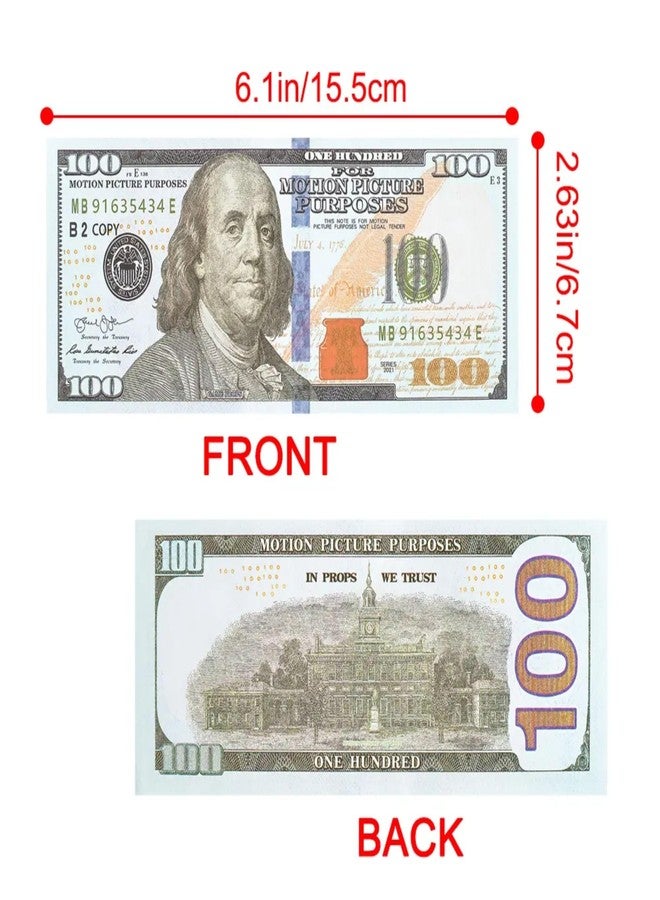 Mallexo Dollar Money Prank Toys for Kids 100Pcs Coupons Dummy Doller Currency Notes for Boy | Girl Learning & Education Baby Money Toys Multicolor Nakli pese or Playing Fake Money Notes Birthday Gift - Image 3