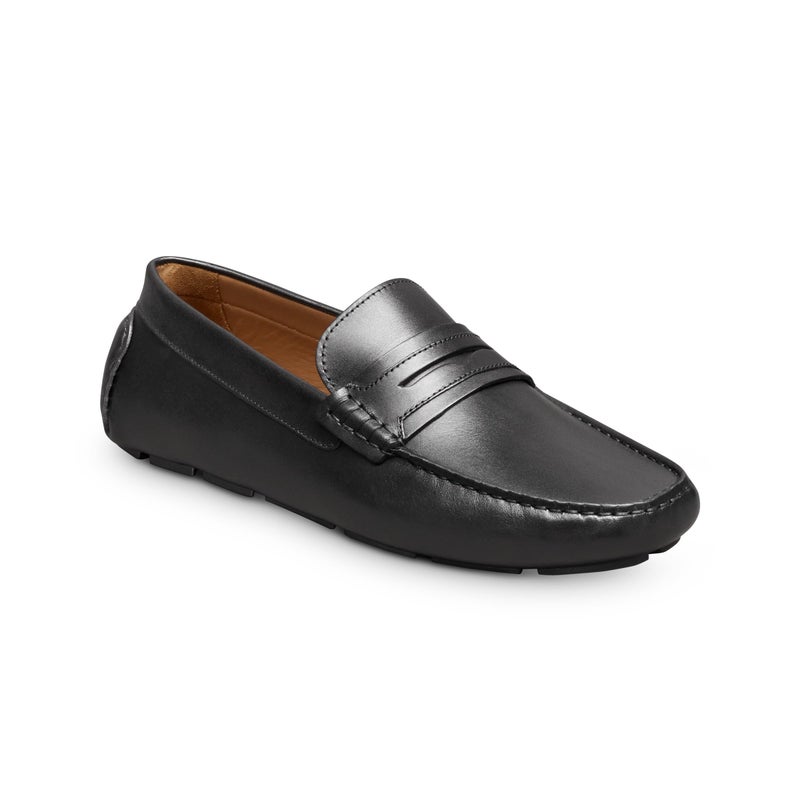 Allen Edmonds Mens Lewis Slip On Casual Loafer Black Leather 11 D