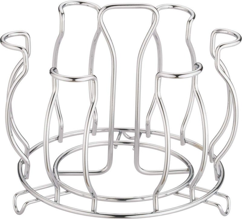 Durvanza Stainless Steel Glass StandLotus Glass StandGlass Holder for Kitchen Dining Table - Image 2