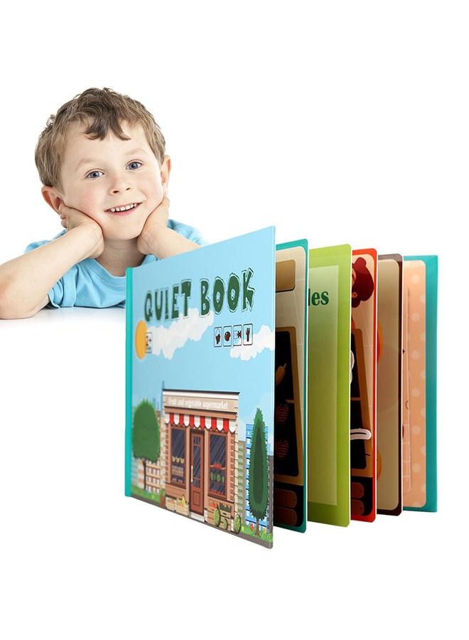 NIBEMINENT Busy Book for Kids Develop Learning Skills Children Quiet Paste Preschool Activity Toys Educational Puzzle Game  - Image 1