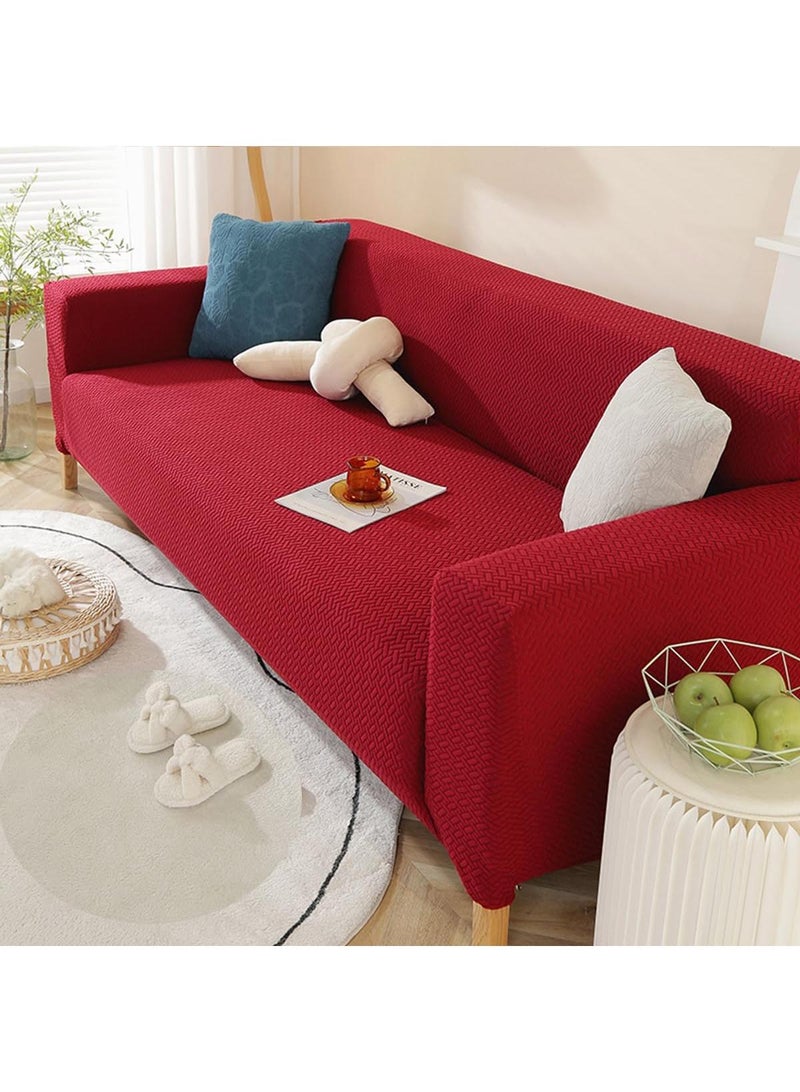 Y&D Stretch Chair Sofa Slipcover Non Slip Soft Couch Sofa Cover, Washable Furniture Protector with Non Slip Foam and Elastic Bottom for Kids, Pets Single seat - Image 1