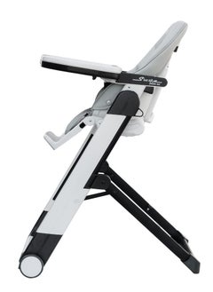 Peg Perego Siesta Follow Me Multifunctional Compact Highchair For Kids, Suitable From 0 Months To 3 Years (Upto 15 Kg) - Ice  - Image 4