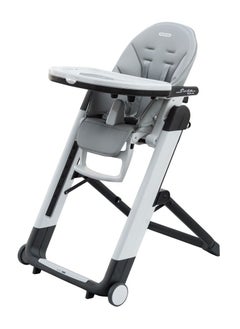 Peg Perego Siesta Follow Me Multifunctional Compact Highchair For Kids, Suitable From 0 Months To 3 Years (Upto 15 Kg) - Ice  - Image 1