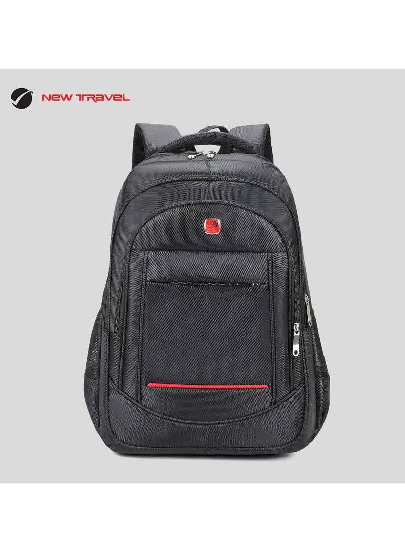NEW TRAVEL New Travel | Laptop Backpack | School & College Bag | Model 1801 | Unisex | 18 Inches | Soft Material | Fabric - Image 3