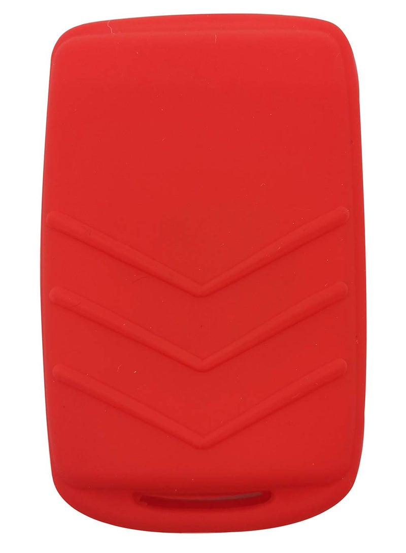 Arruweer 2Pcs Smart Key Fob Cover Case Protector Fit for 2021 2020 2019 Mazda 3 CX-30 CX-5 CX-9 Mazda 6 WAZSKE11D01 Keyless Entry Remote Fob Skin Jacket Bag Holder (1 Black with Red + 1 Red) - Image 3