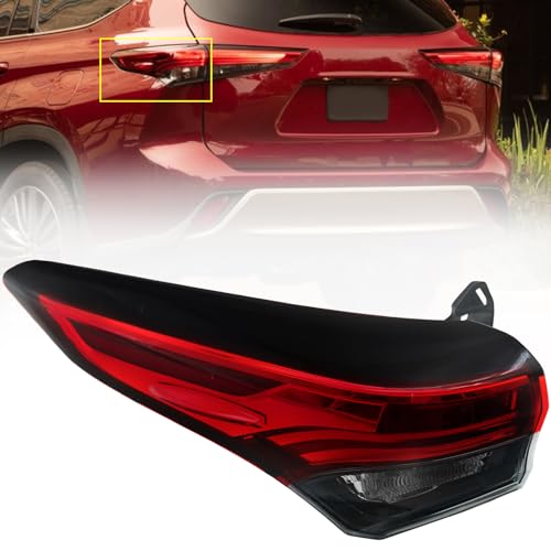 LEAVAN Outer Tail Light Assembly Fit for 2020 2021 2022 Toyota Highlander, LED Rear Left Lamp Brake Taillight Driver Side 815600E230 TO2804156 - Image 1