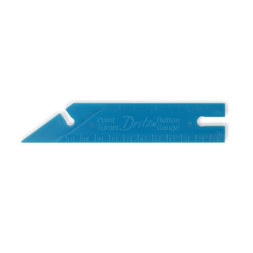Dritz 5-1/2" Button Gauge & Point Turner, 1 Count Guage & Turner, Blue, 7.75 x 2.88 x 0.5 - Image 4