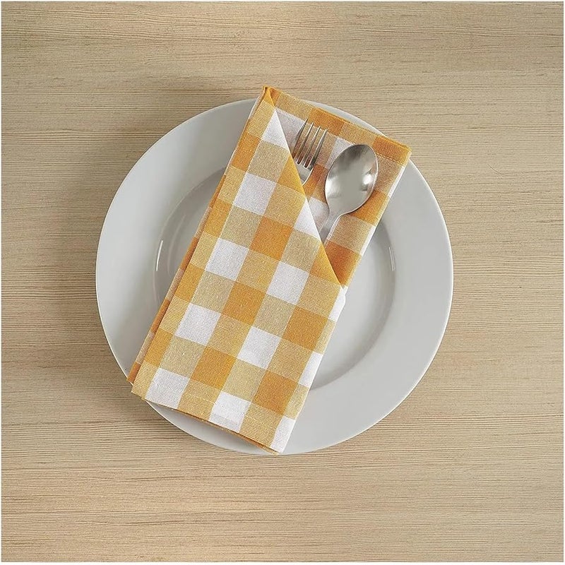 Linen Napkins 12pcs 40x40cm Durable Polyester Thickened Reusable Kitchen Dining Holiday Decorations Color A1 - Image 3