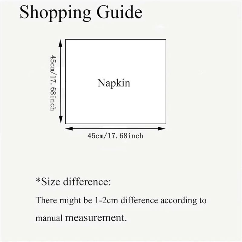 Linen Napkins 12pcs 40x40cm Durable Polyester Thickened Reusable Kitchen Dining Holiday Decorations Color A1 - Image 5