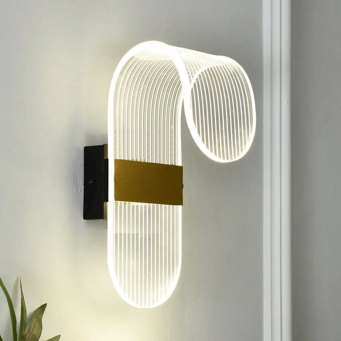 15WATT LED SCONCE MODERN TRANSPARENT INDOOR HOME ACRYLIC WALL LAMP WARM WHITE 1