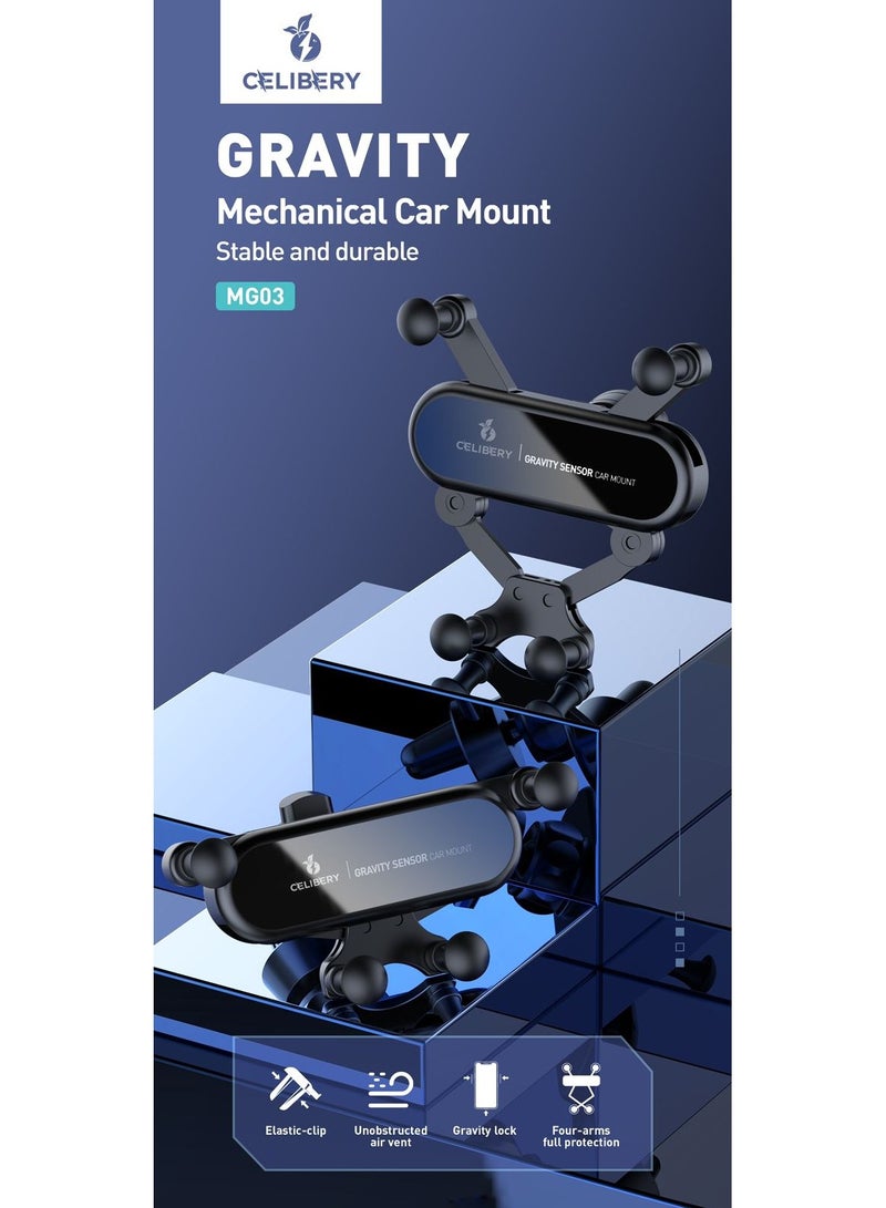 Mobile Holder For Car Car Phone Holder For Air Vent Car Mobile Holder With Auto Lock And Hook Shape Clip Not Block Air Vent Phone Holder Car Fit Big Phone iPhone 15 16 Series, Samsung S24 S23 - Image 2