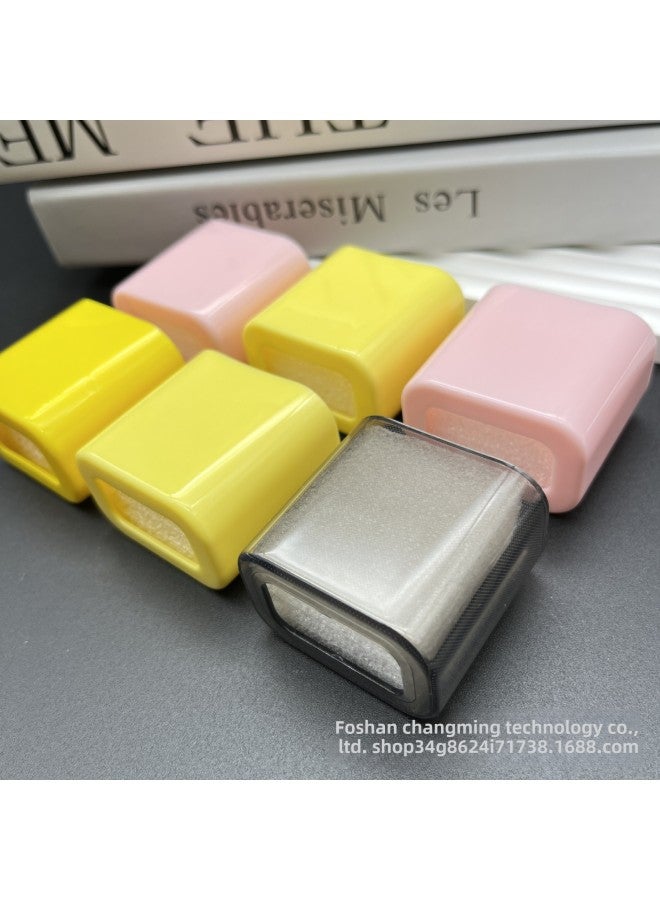 Applicable Apple20W Charger Protective Shell 18W Charging Head Protective Cover TPU Soft Shell Color Material-Color:Fruit Green-Applicable Model:18/20W Universal Protective Sleeve [Single  - Image 3
