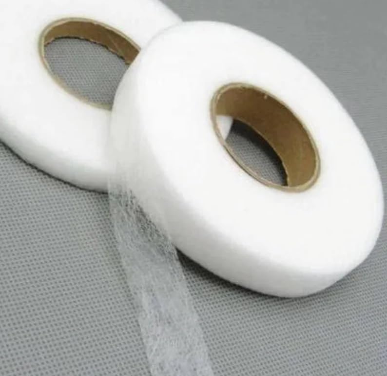 D-Fix Double-Sided Fusing Tape - Rivil Civil Tape - Fabric Fusible Interfacing Tape or Iron-on Hemming Tape (Length 100 Yards - Size: 20 MM), White - Image 5