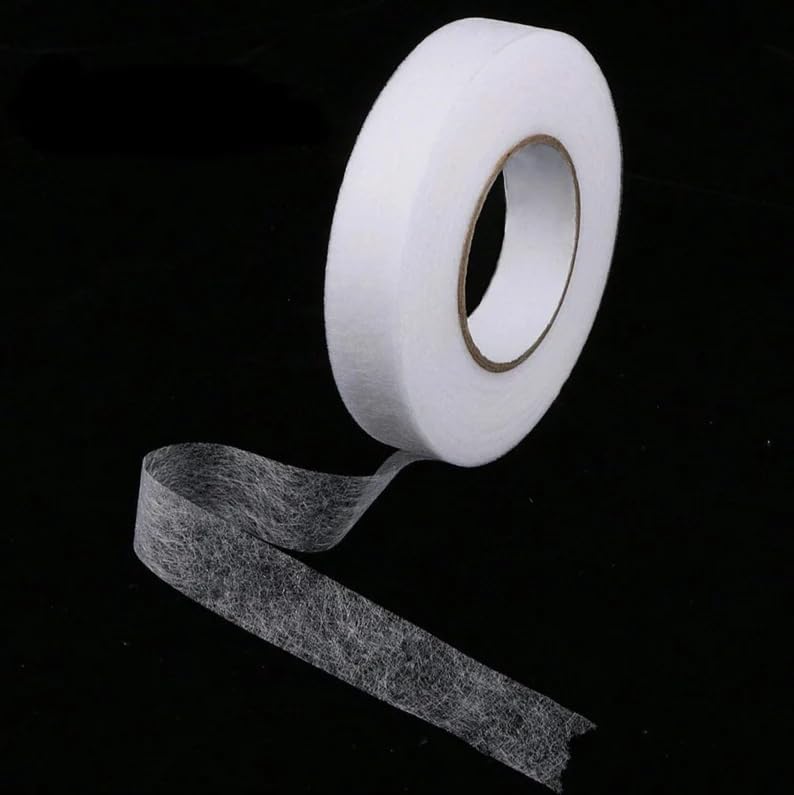 D-Fix Double-Sided Fusing Tape - Rivil Civil Tape - Fabric Fusible Interfacing Tape or Iron-on Hemming Tape (Length 100 Yards - Size: 20 MM), White - Image 3