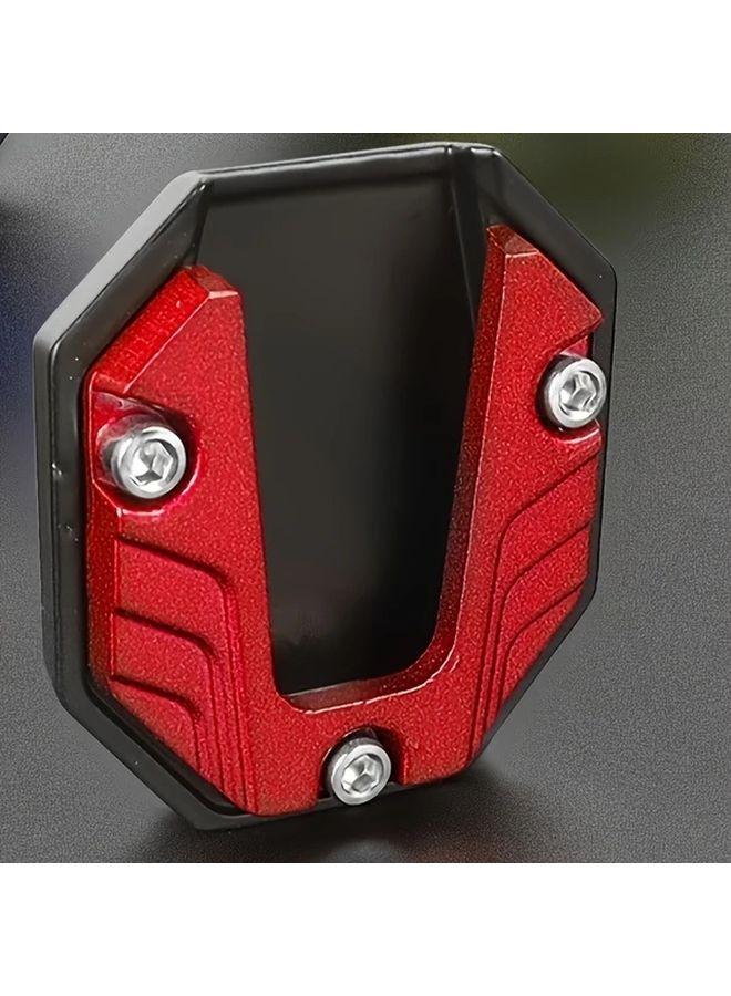 Black Motorcycle Footrest Extension Plate Heavy Duty Aluminum Alloy Ergonomic Support - Image 5