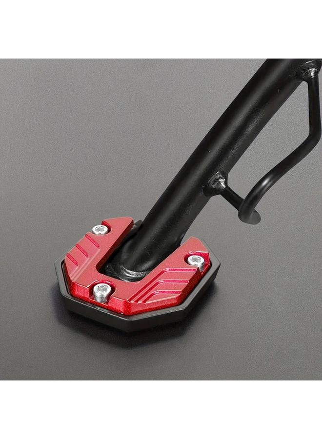 Black Motorcycle Footrest Extension Plate Heavy Duty Aluminum Alloy Ergonomic Support - Image 4