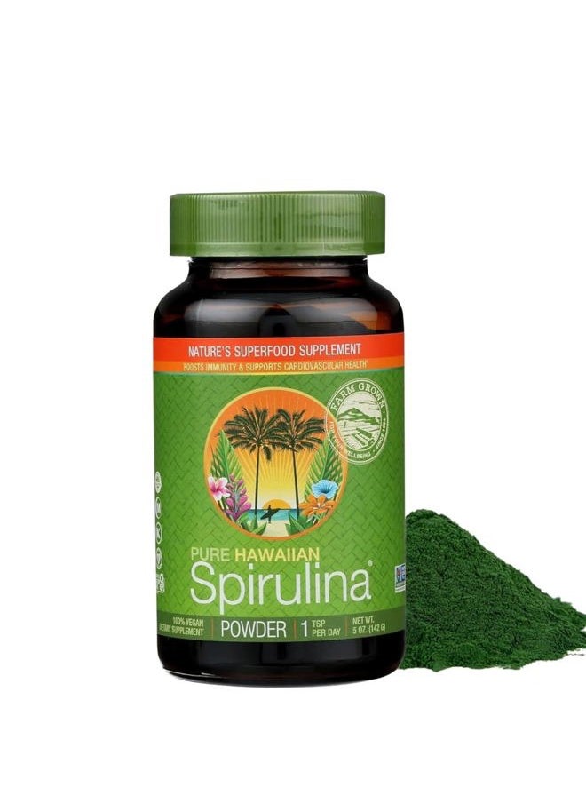 Nutrex Hawaii - Hawaii, Pure Hawaiian Spirulina Powder, Vegan, Supports Immune System, Heart, Cells and Energy, 5 Ounce - Image 1