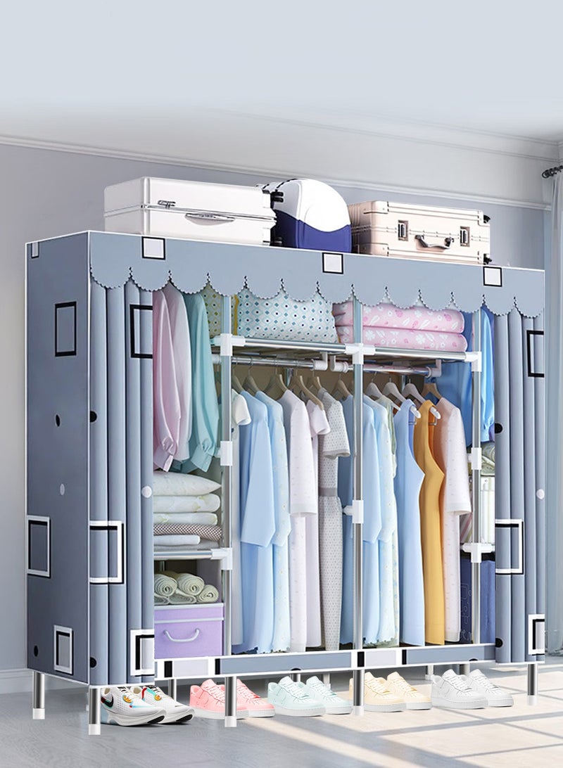 HomarKet Premium Fabric Wardrobe Organizer Portable Wardrobe Closet Clothes Organizer - Image 2
