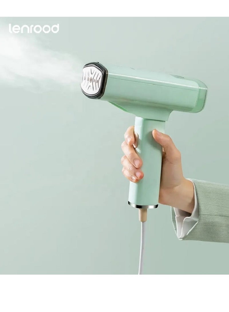 لينرود جهاز كي الملابس بالبخار من لينرود بتصميم محمول باليد مع ميزة التسخين السريع - سعة 100مل وقدرة 1200 وات، لون أخضر 1200 W - Image 1